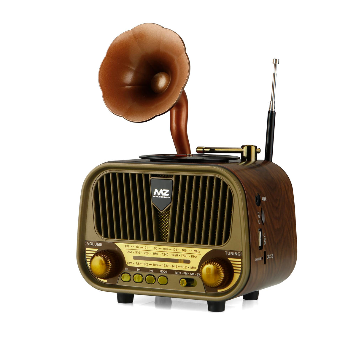 MZ M427SP (Retro Radio Speaker) Multi-Functional Features with High Power & 5W Power with 1500mAh Battery
