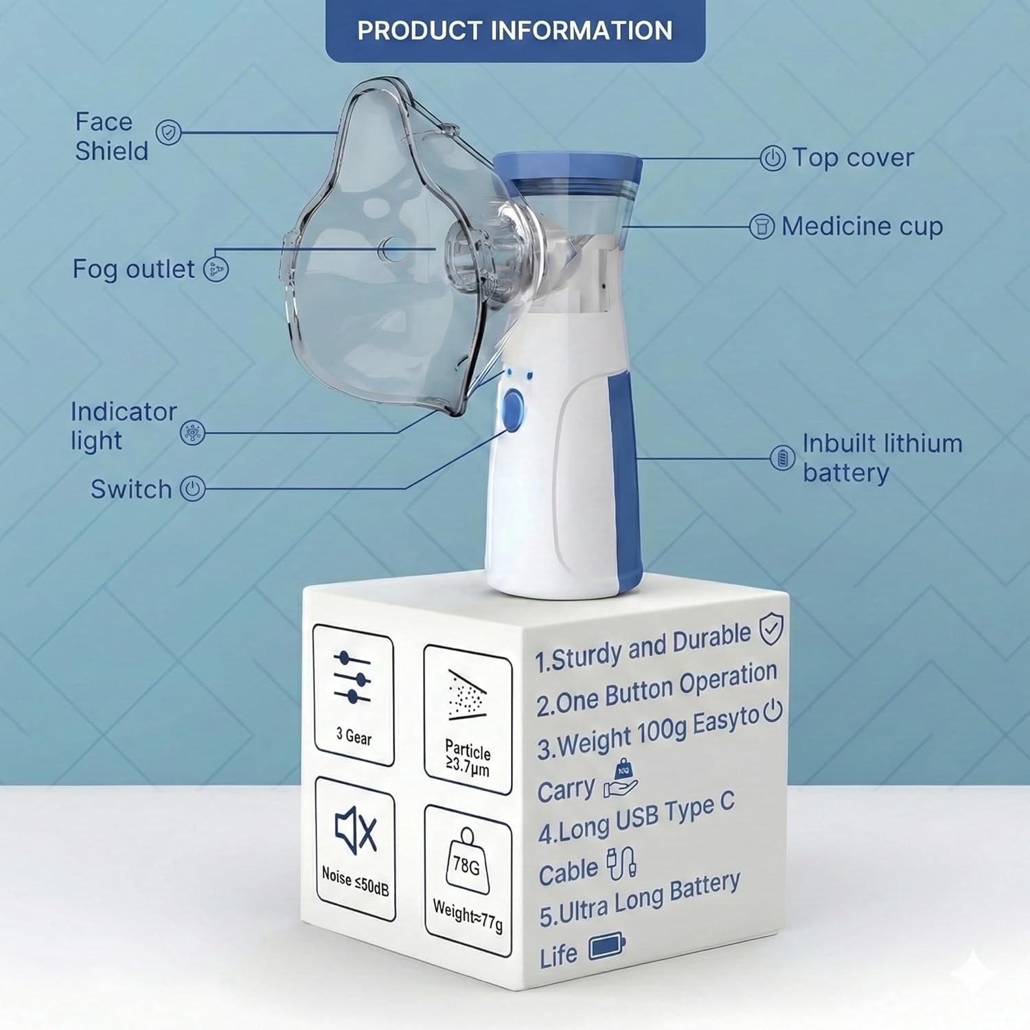 Portable Nebulizer & Humidifier for Baby & Adults