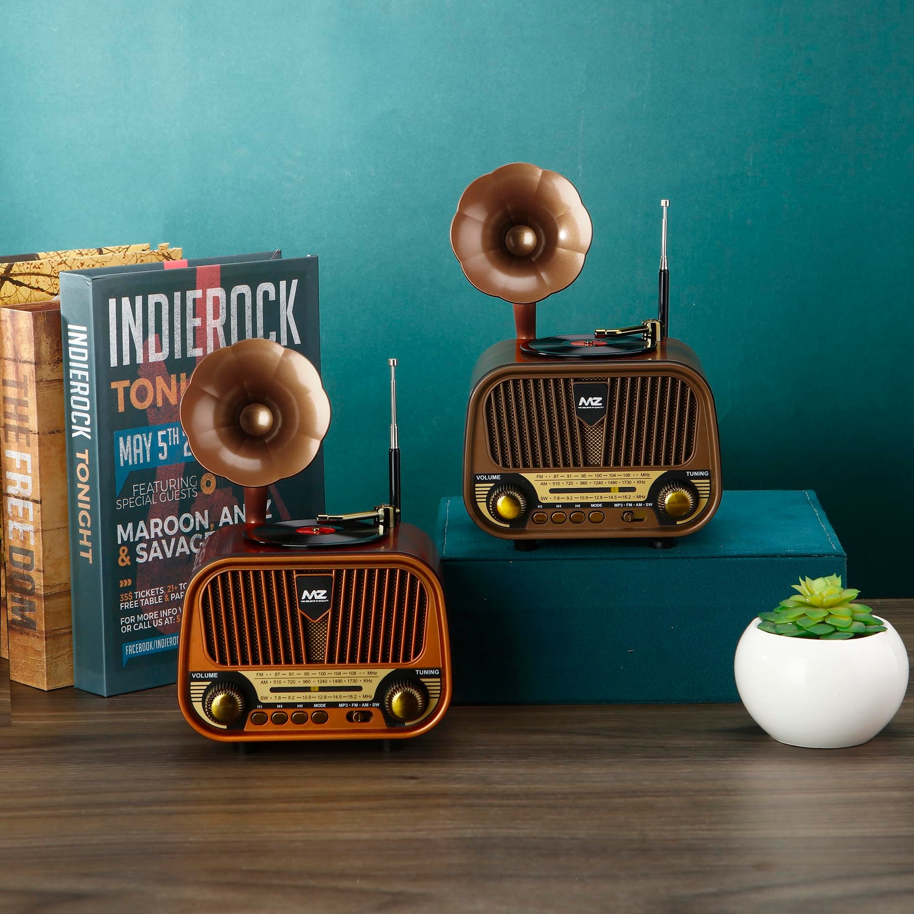 MZ M427SP (Retro Radio Speaker) Multi-Functional Features with High Power & 5W Power with 1500mAh Battery